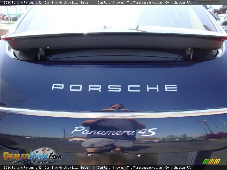 2010 Porsche Panamera 4S Dark Blue Metallic / Luxor Beige Photo #32