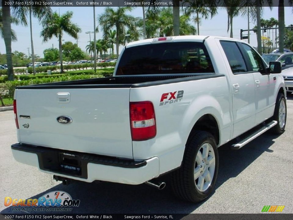 2007 Ford F150 FX2 Sport SuperCrew Oxford White / Black Photo #6