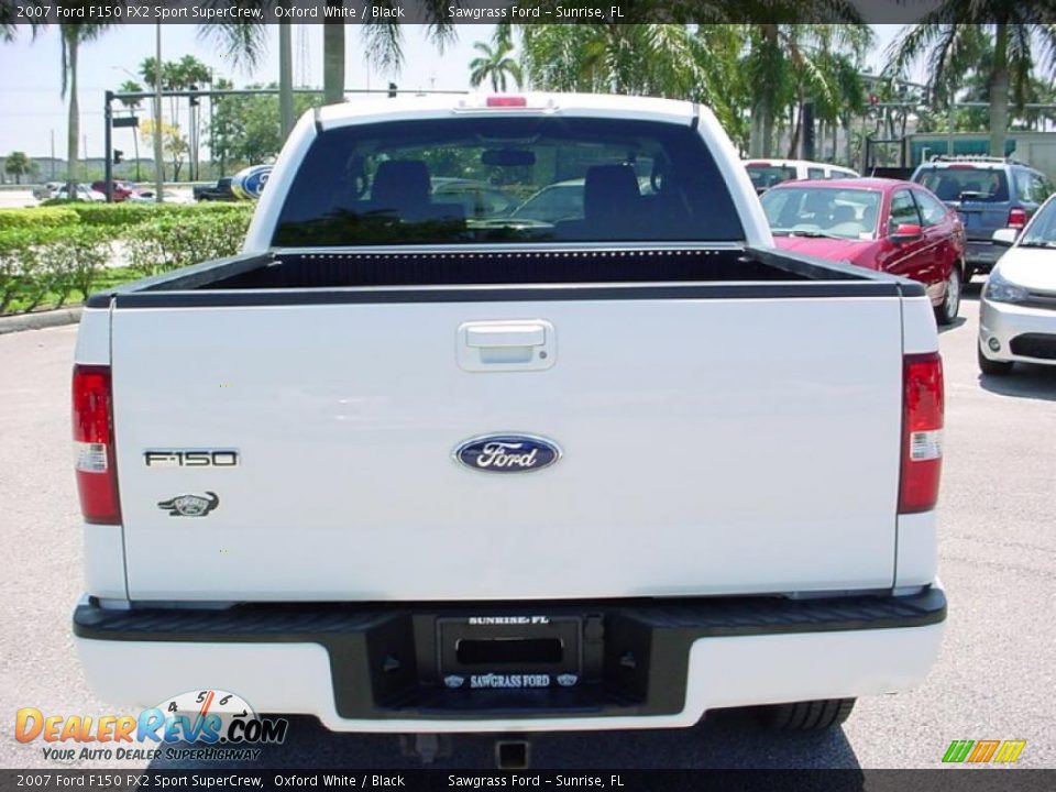2007 Ford F150 FX2 Sport SuperCrew Oxford White / Black Photo #7