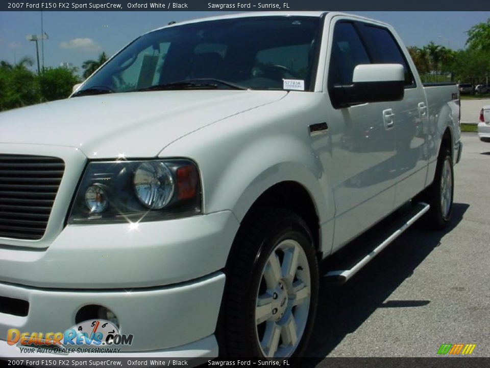2007 Ford F150 FX2 Sport SuperCrew Oxford White / Black Photo #13