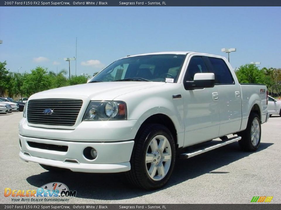 2007 Ford F150 FX2 Sport SuperCrew Oxford White / Black Photo #14