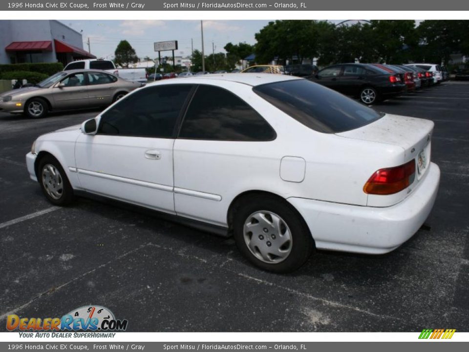 Honda civic ex 1996 coupe white pictures #1