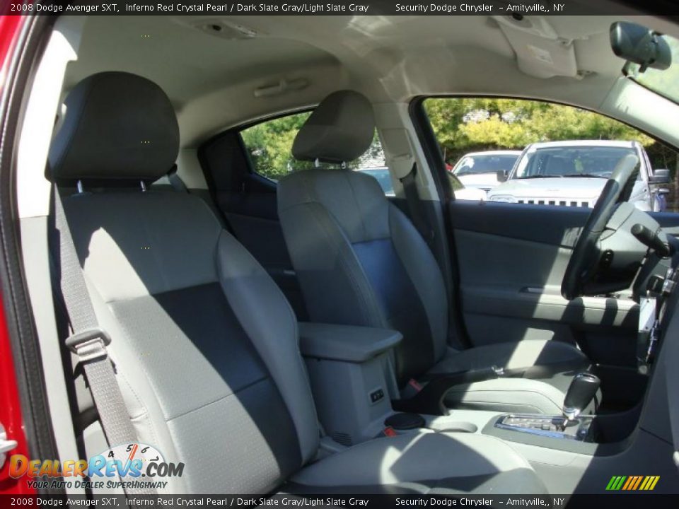 2008 Dodge Avenger SXT Inferno Red Crystal Pearl / Dark Slate Gray/Light Slate Gray Photo #6