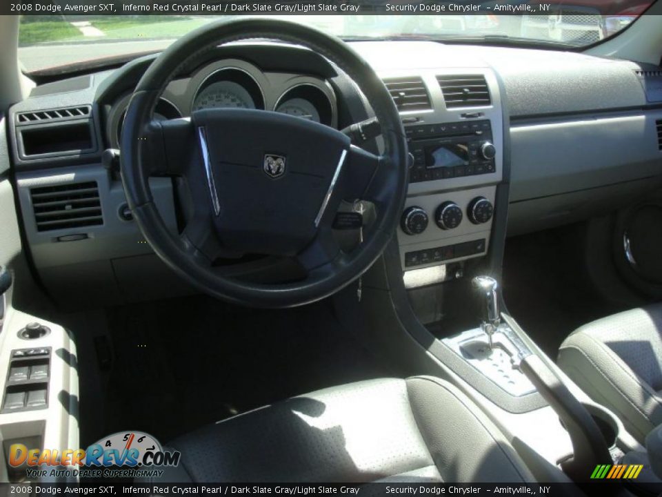 2008 Dodge Avenger SXT Inferno Red Crystal Pearl / Dark Slate Gray/Light Slate Gray Photo #9