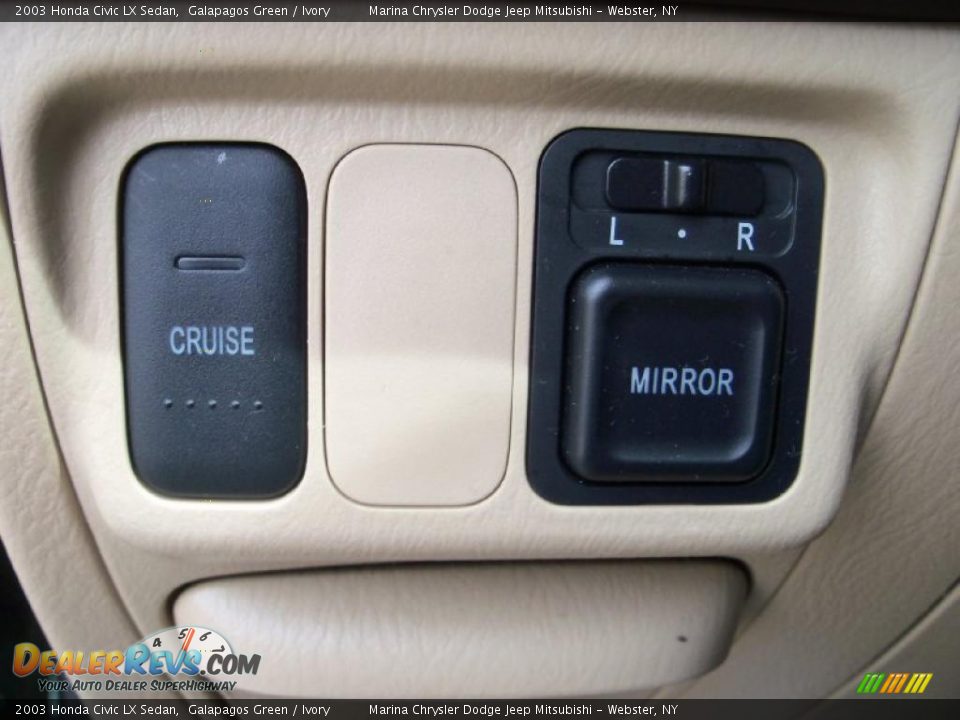 2003 Honda Civic LX Sedan Galapagos Green / Ivory Photo #23
