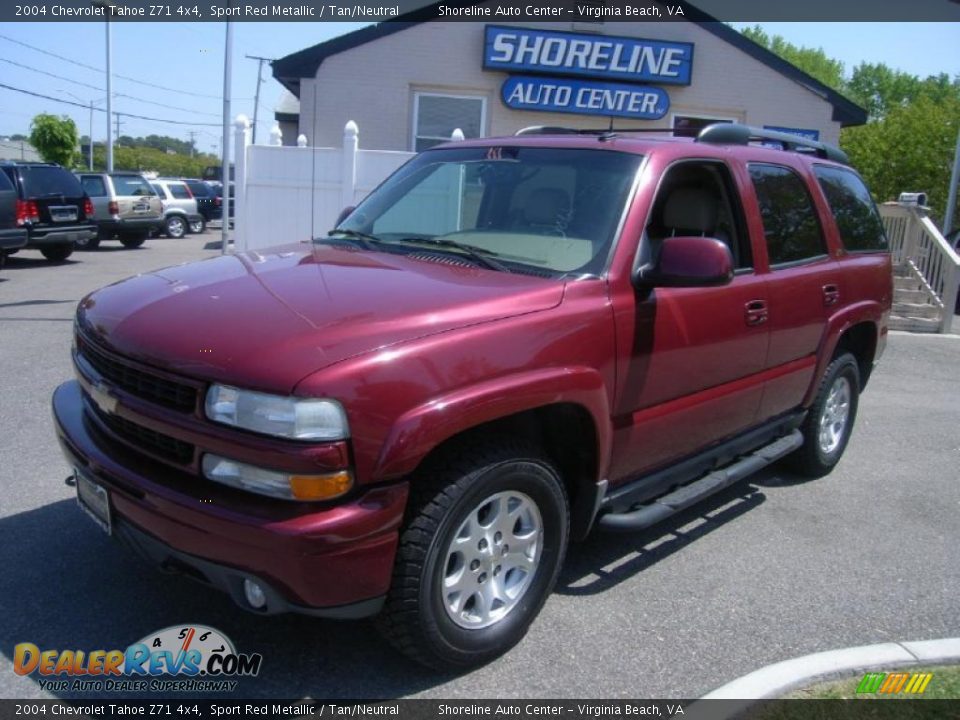2004 Chevrolet Tahoe Z71 4x4 Sport Red Metallic / Tan/Neutral Photo #1