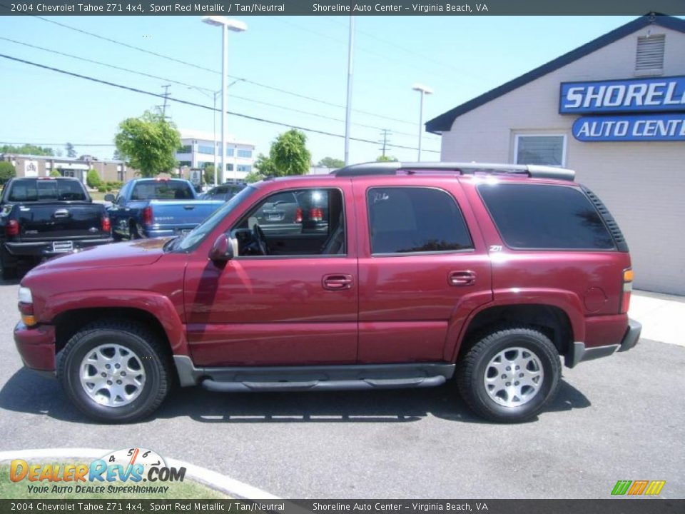 2004 Chevrolet Tahoe Z71 4x4 Sport Red Metallic / Tan/Neutral Photo #2