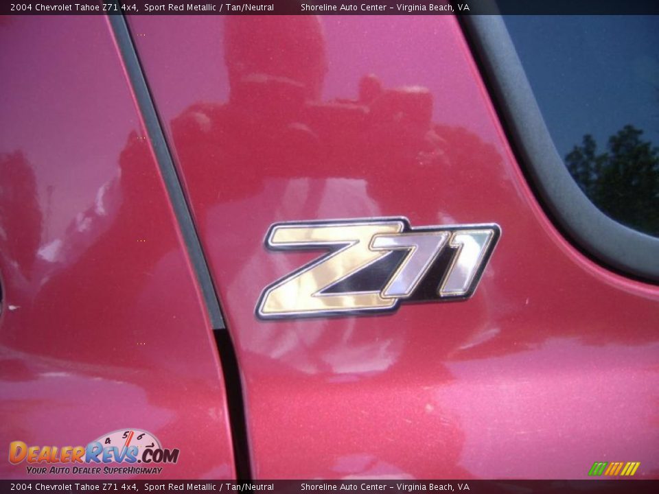 2004 Chevrolet Tahoe Z71 4x4 Sport Red Metallic / Tan/Neutral Photo #3