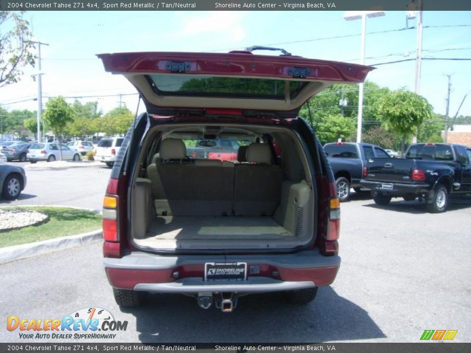 2004 Chevrolet Tahoe Z71 4x4 Sport Red Metallic / Tan/Neutral Photo #6