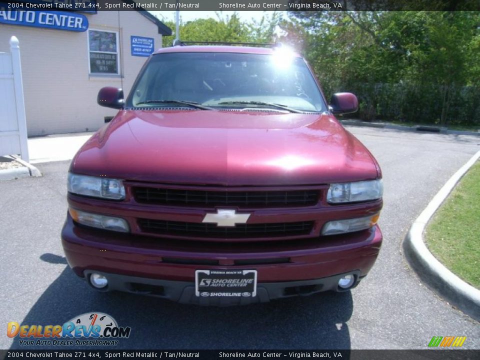 2004 Chevrolet Tahoe Z71 4x4 Sport Red Metallic / Tan/Neutral Photo #10