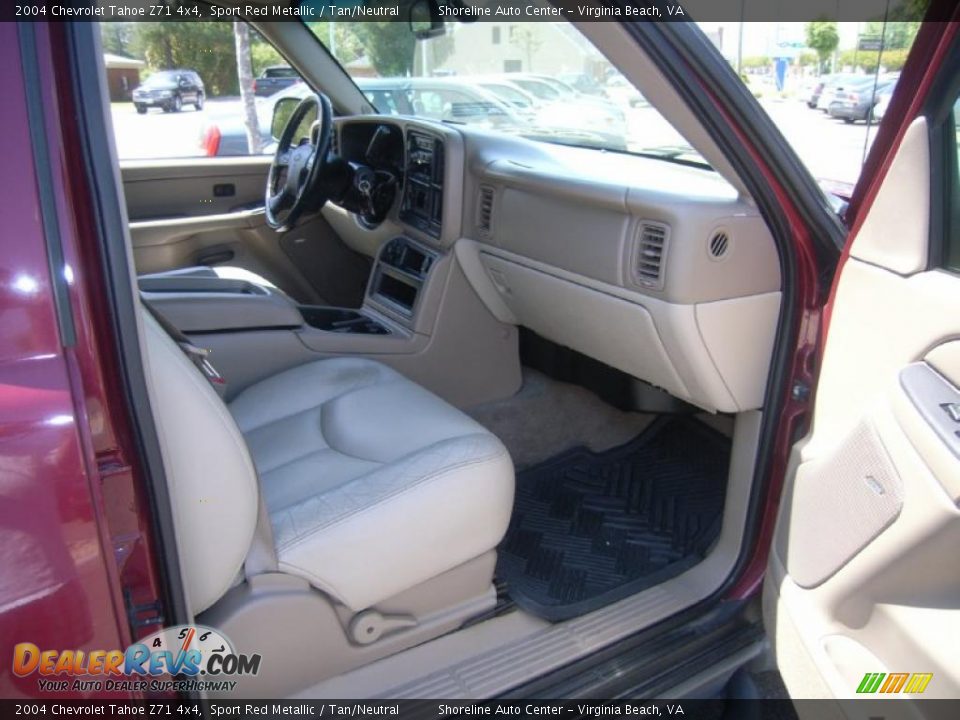 2004 Chevrolet Tahoe Z71 4x4 Sport Red Metallic / Tan/Neutral Photo #14