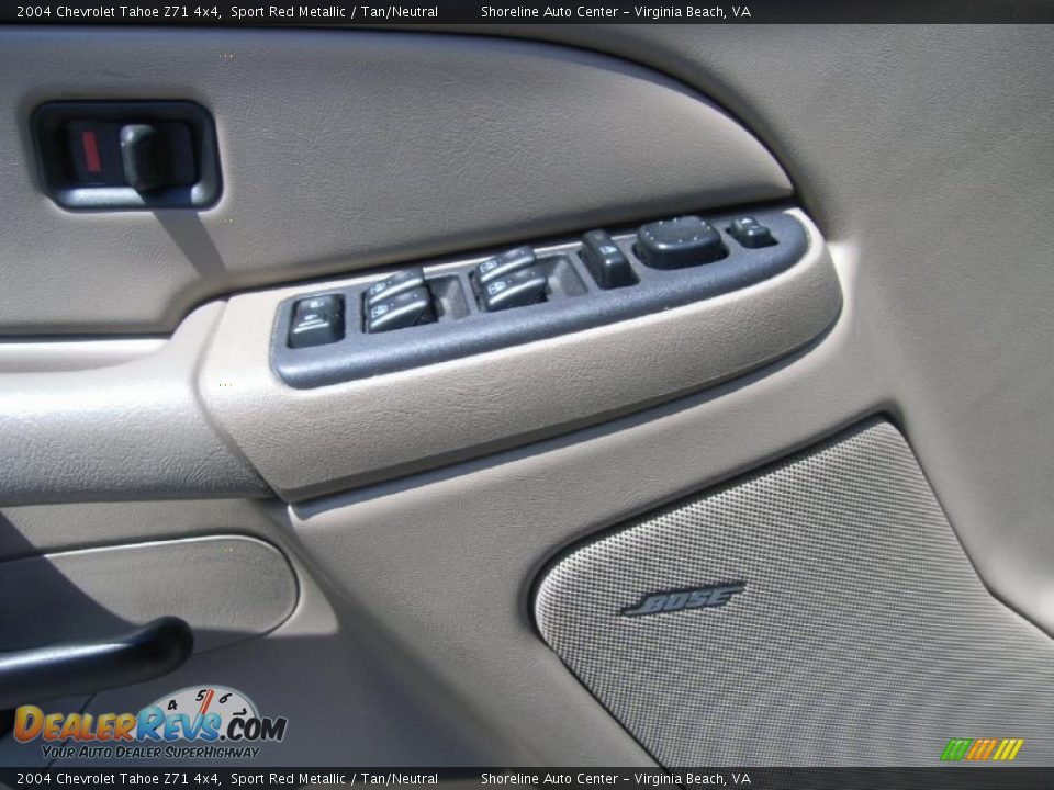 2004 Chevrolet Tahoe Z71 4x4 Sport Red Metallic / Tan/Neutral Photo #16