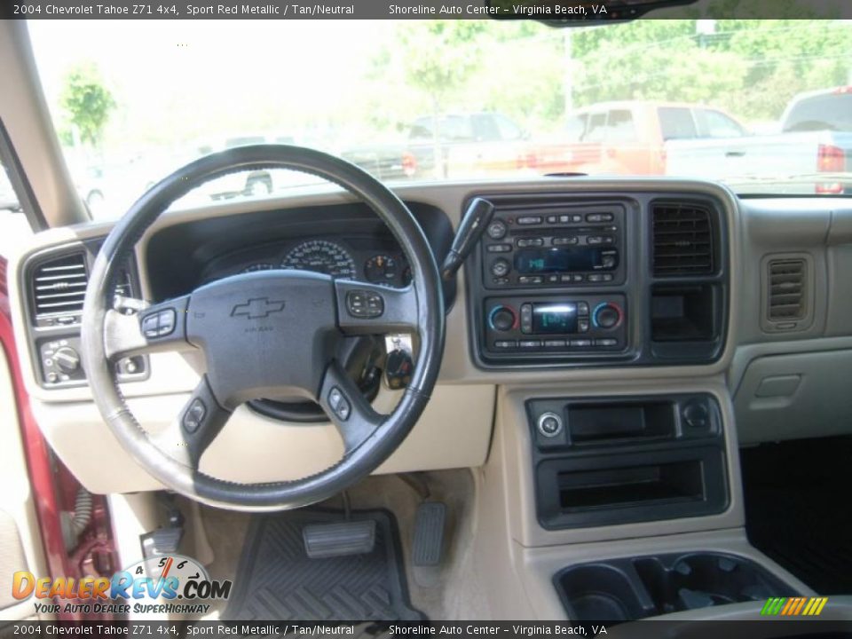 2004 Chevrolet Tahoe Z71 4x4 Sport Red Metallic / Tan/Neutral Photo #17