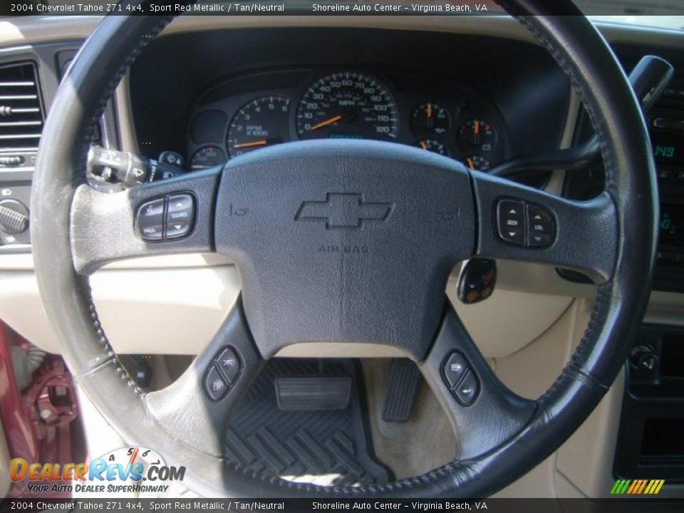 2004 Chevrolet Tahoe Z71 4x4 Sport Red Metallic / Tan/Neutral Photo #21