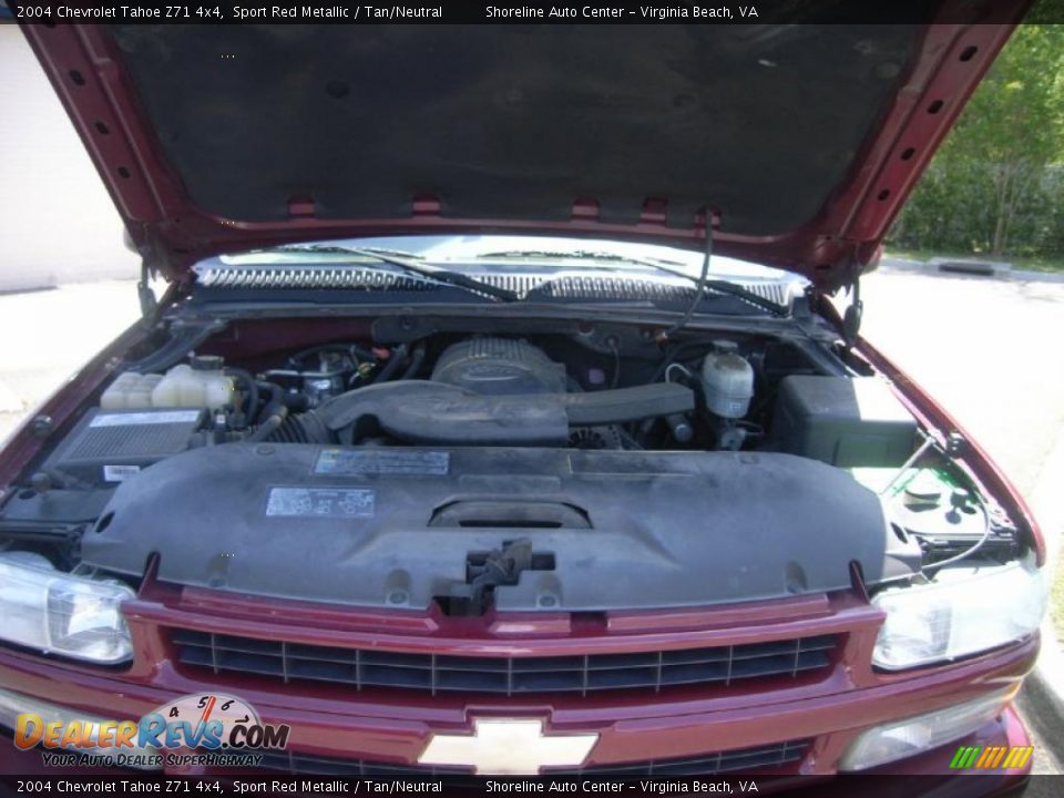 2004 Chevrolet Tahoe Z71 4x4 Sport Red Metallic / Tan/Neutral Photo #23