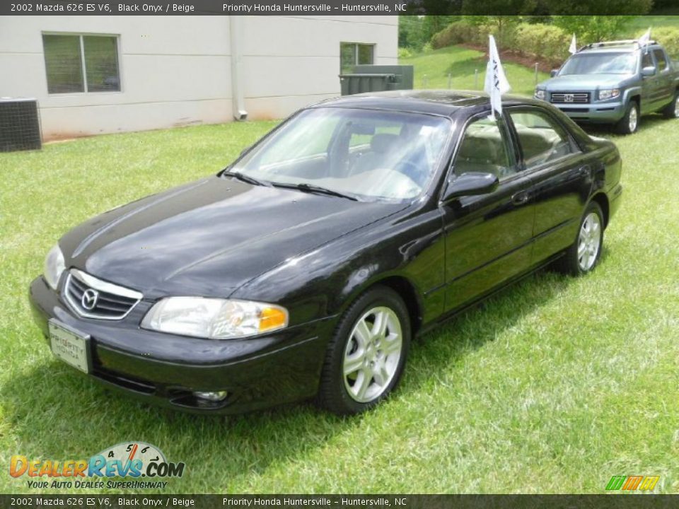 2002 Mazda 626 ES V6 Black Onyx / Beige Photo #1