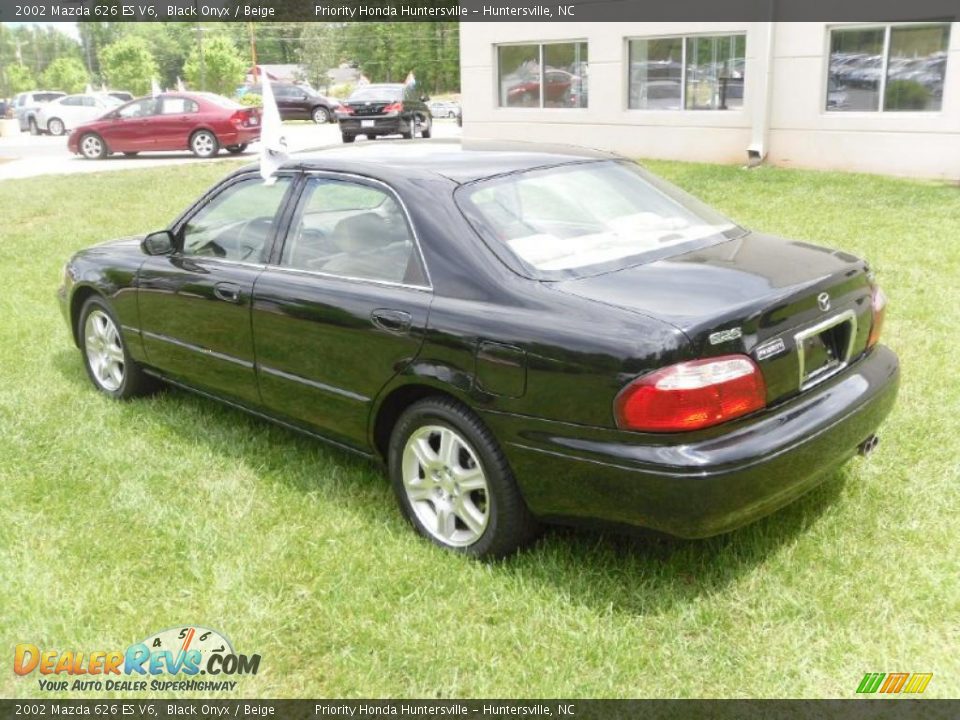 2002 Mazda 626 ES V6 Black Onyx / Beige Photo #2