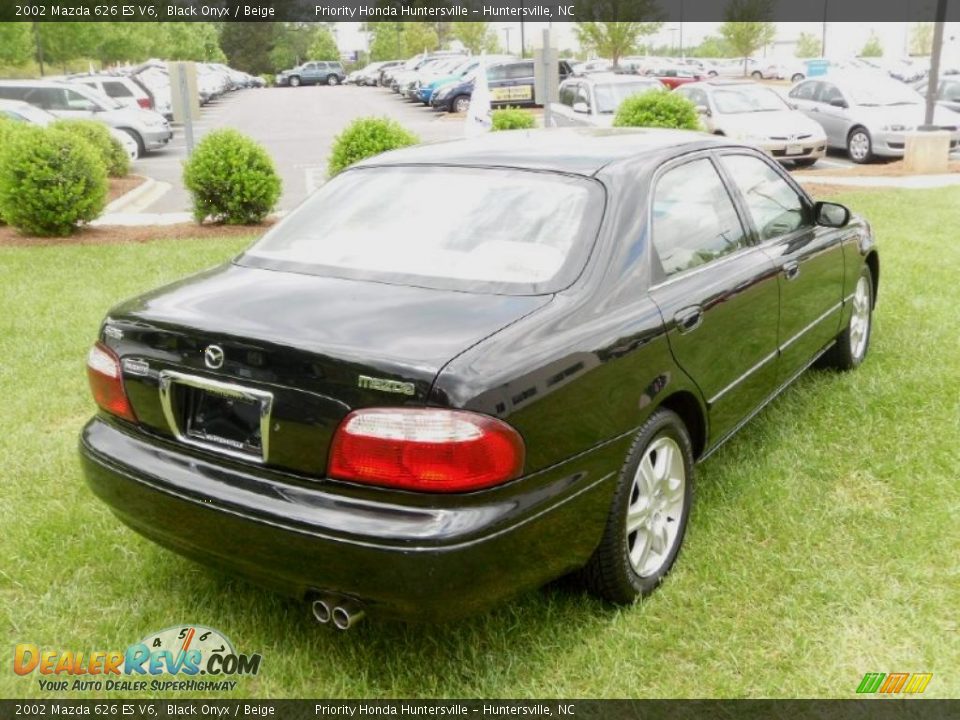 2002 Mazda 626 ES V6 Black Onyx / Beige Photo #4
