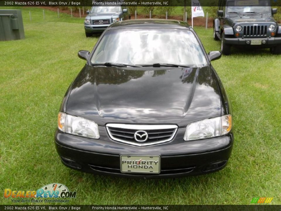 2002 Mazda 626 ES V6 Black Onyx / Beige Photo #6
