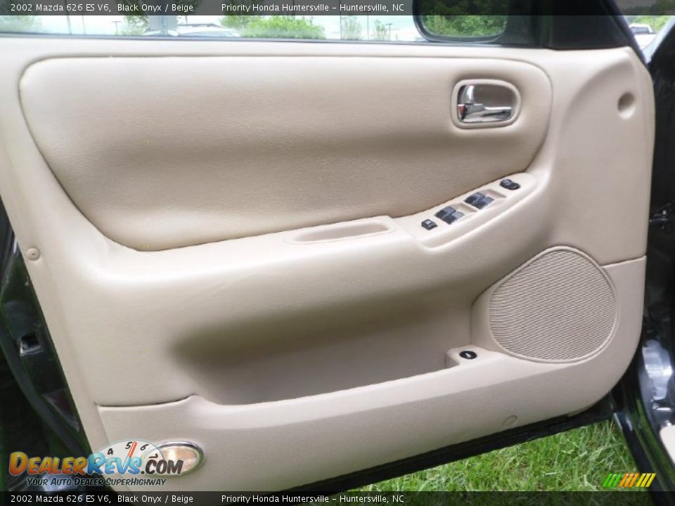 2002 Mazda 626 ES V6 Black Onyx / Beige Photo #7