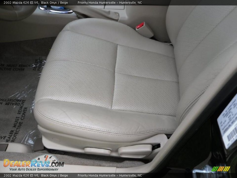 2002 Mazda 626 ES V6 Black Onyx / Beige Photo #8