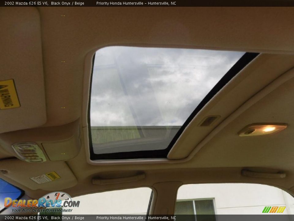 2002 Mazda 626 ES V6 Black Onyx / Beige Photo #10