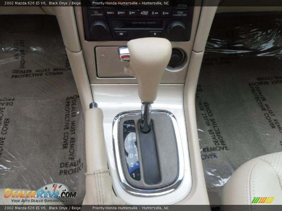 2002 Mazda 626 ES V6 Black Onyx / Beige Photo #11