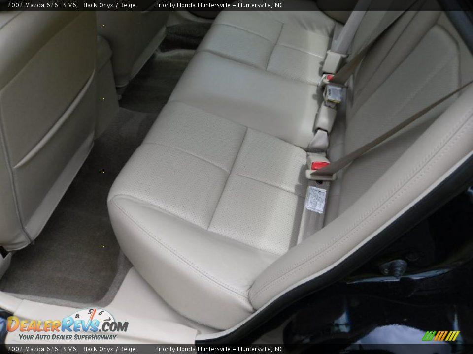 2002 Mazda 626 ES V6 Black Onyx / Beige Photo #14