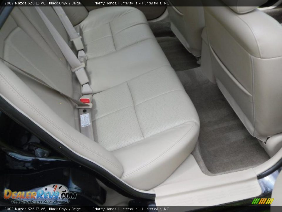 2002 Mazda 626 ES V6 Black Onyx / Beige Photo #17