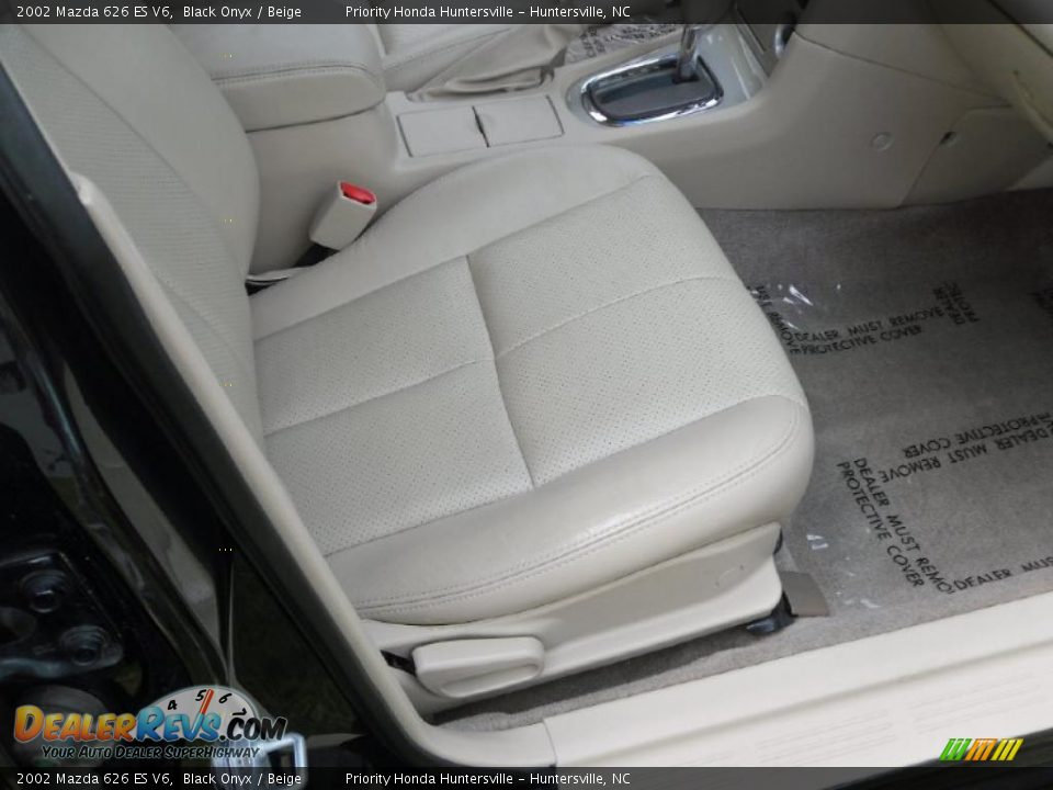 2002 Mazda 626 ES V6 Black Onyx / Beige Photo #18