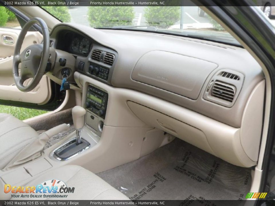 2002 Mazda 626 ES V6 Black Onyx / Beige Photo #19