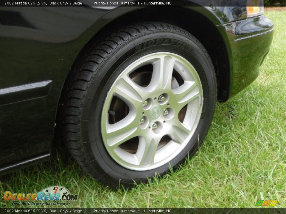 2002 Mazda 626 ES V6 Black Onyx / Beige Photo #21