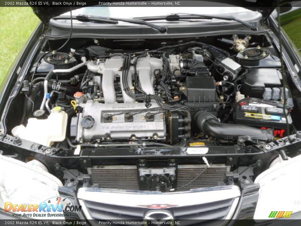 2002 Mazda 626 ES V6 Black Onyx / Beige Photo #22