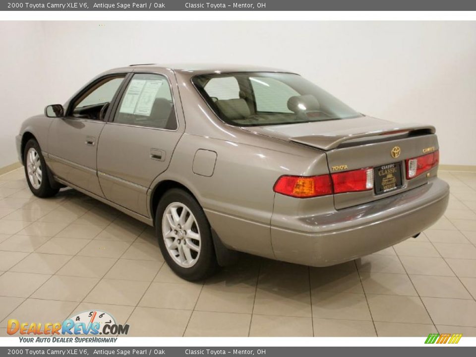 2000 Toyota Camry XLE V6 Antique Sage Pearl / Oak Photo #5