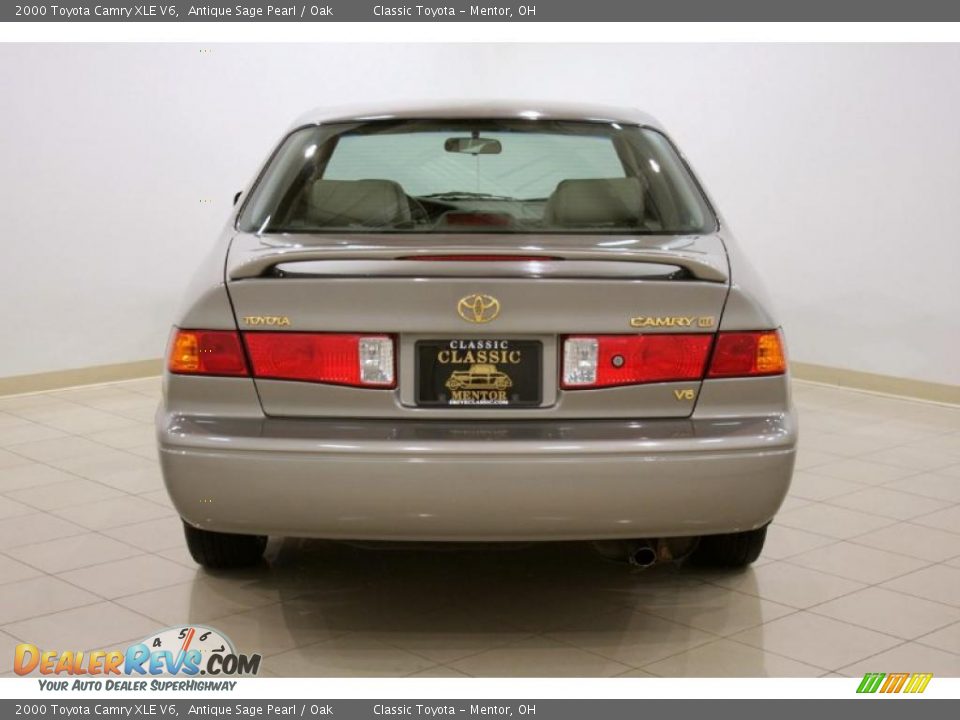 2000 Toyota Camry XLE V6 Antique Sage Pearl / Oak Photo #6