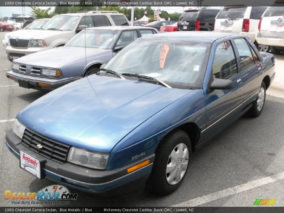 1989 Chevrolet Corsica Sedan Blue Metallic / Blue Photo #1