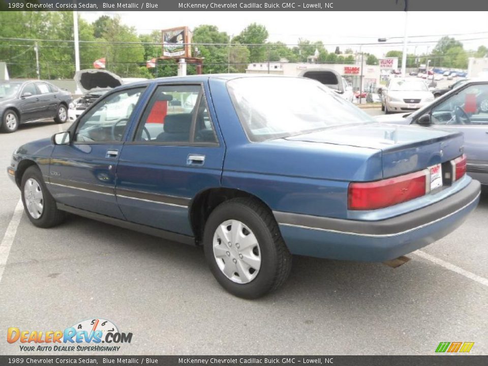 1989 Chevrolet Corsica Sedan Blue Metallic / Blue Photo #2