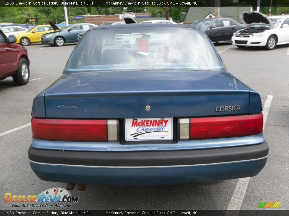 1989 Chevrolet Corsica Sedan Blue Metallic / Blue Photo #3