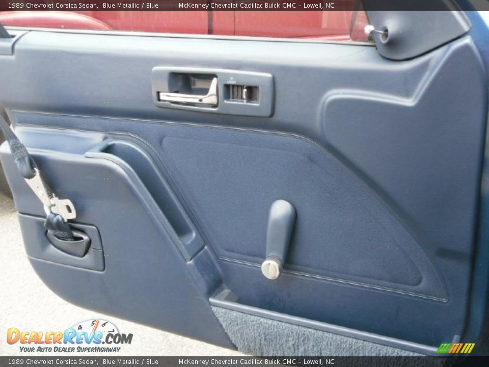 1989 Chevrolet Corsica Sedan Blue Metallic / Blue Photo #7