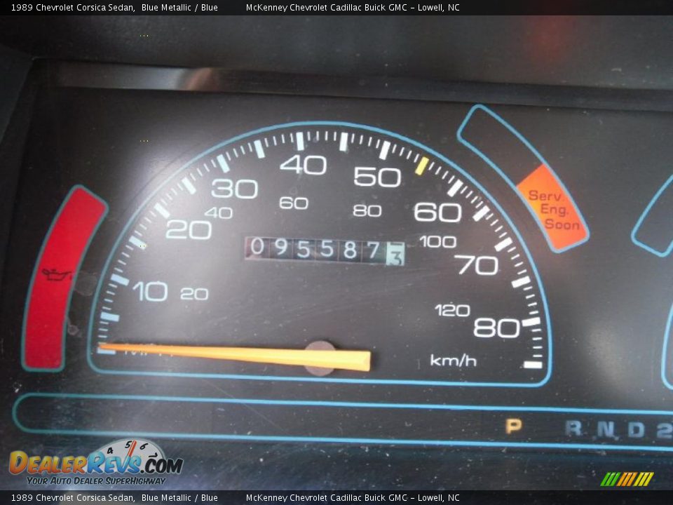 1989 Chevrolet Corsica Sedan Blue Metallic / Blue Photo #9