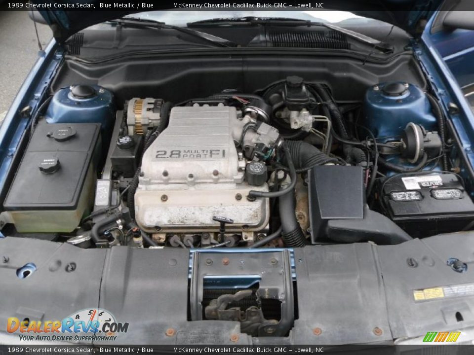 1989 Chevrolet Corsica Sedan Blue Metallic / Blue Photo #20