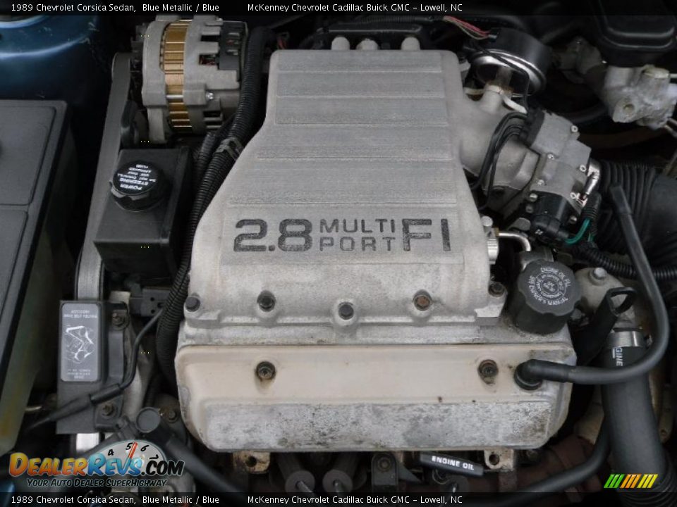 1989 Chevrolet Corsica Sedan Blue Metallic / Blue Photo #21