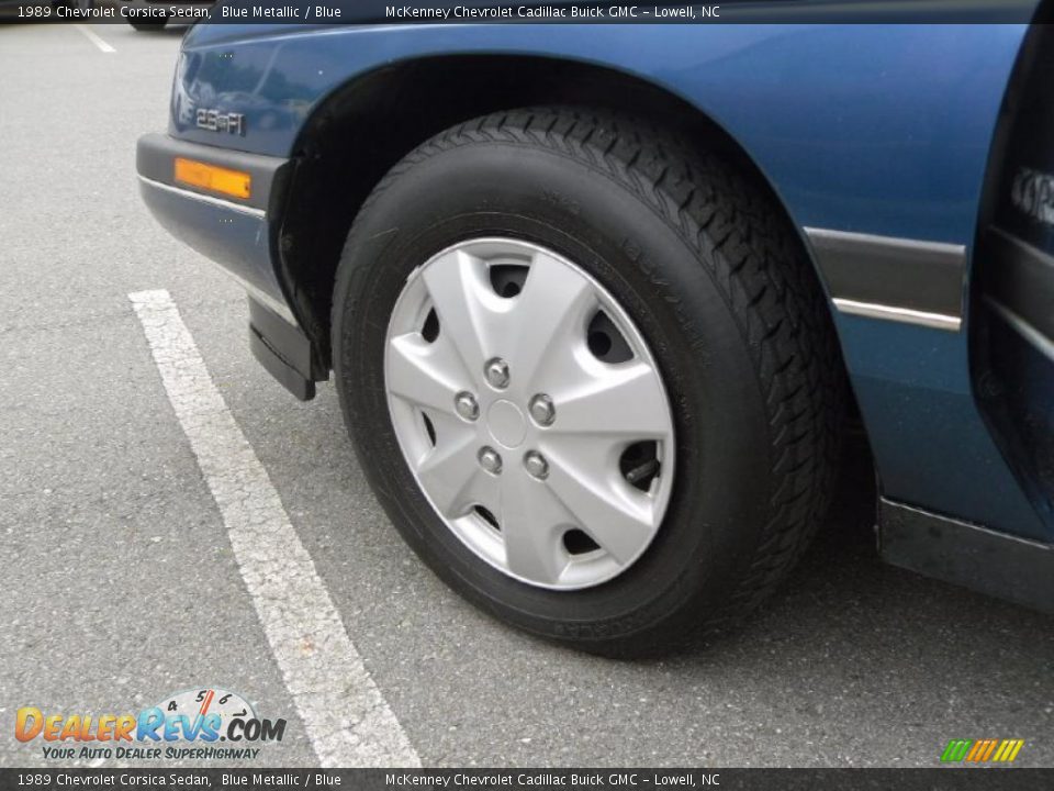 1989 Chevrolet Corsica Sedan Blue Metallic / Blue Photo #22