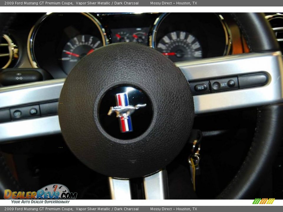2009 Ford Mustang GT Premium Coupe Vapor Silver Metallic / Dark Charcoal Photo #23