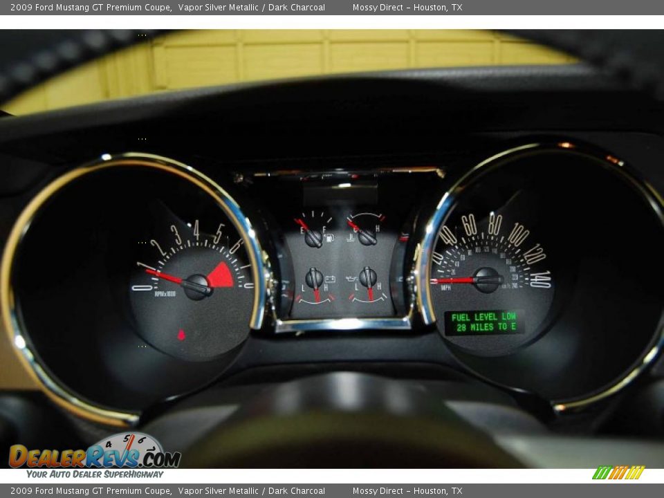 2009 Ford Mustang GT Premium Coupe Vapor Silver Metallic / Dark Charcoal Photo #24