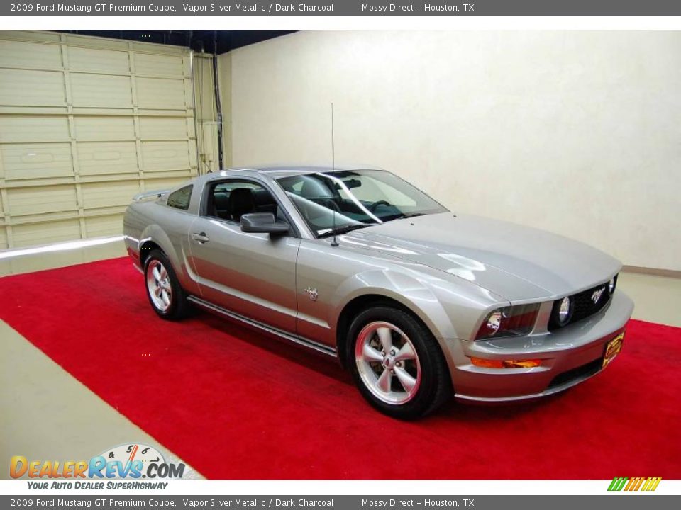 2009 Ford Mustang GT Premium Coupe Vapor Silver Metallic / Dark Charcoal Photo #26