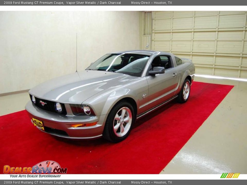 2009 Ford Mustang GT Premium Coupe Vapor Silver Metallic / Dark Charcoal Photo #28