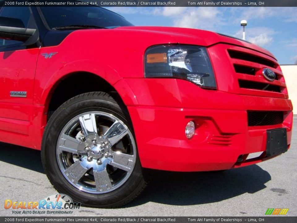 2008 Ford Expedition Funkmaster Flex Limited 4x4 Colorado Red/Black / Charcoal Black/Red Photo #3