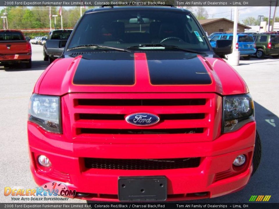 2008 Ford Expedition Funkmaster Flex Limited 4x4 Colorado Red/Black / Charcoal Black/Red Photo #6