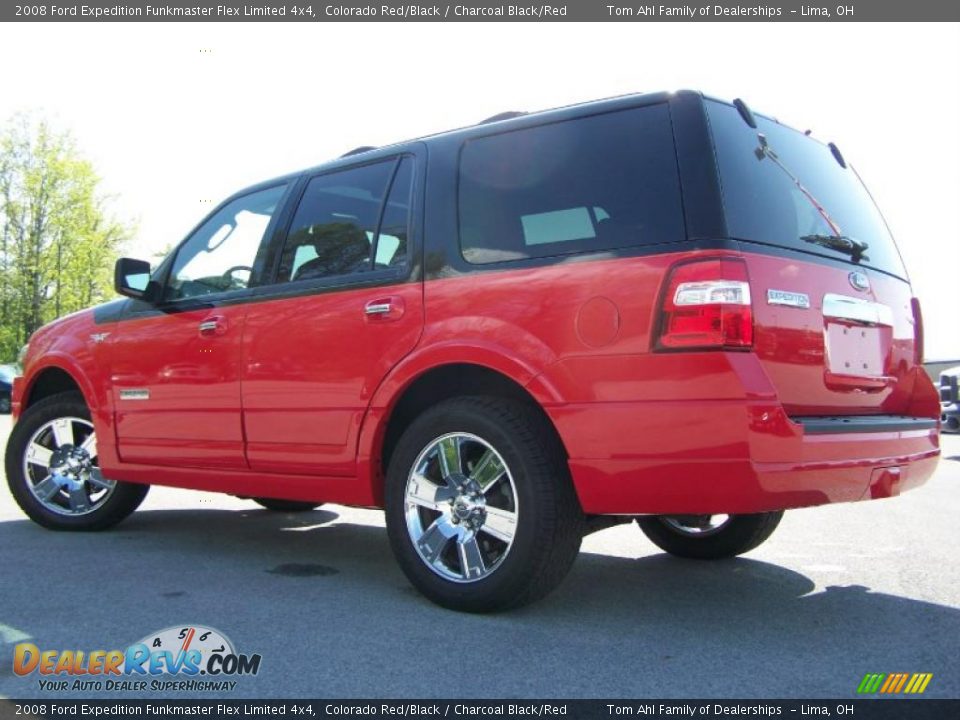 2008 Ford Expedition Funkmaster Flex Limited 4x4 Colorado Red/Black / Charcoal Black/Red Photo #7